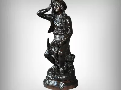 Bronze « La Poule aux Œufs d’Or », signé Goelzer – Fin XIXe