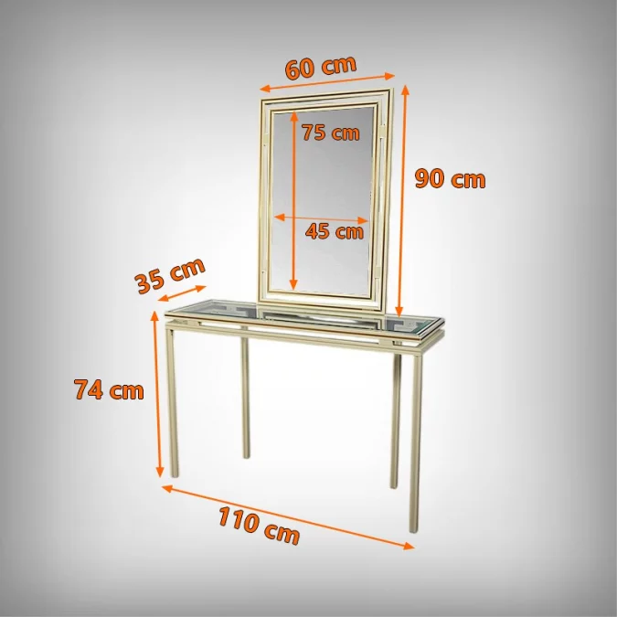 SPECCHIO E CONSOLLE firmati PIERRE VANDEL