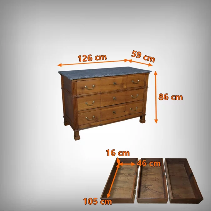 CÓMODA DE LA ÉPOCA LUIS XVI