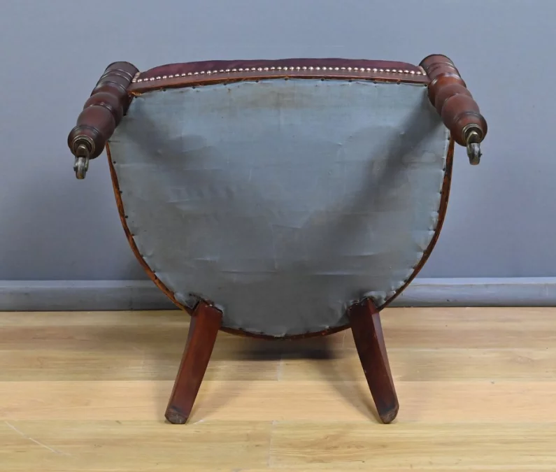 Fauteuil de Bureau en Acajou, époque Restauration – Début XIXe