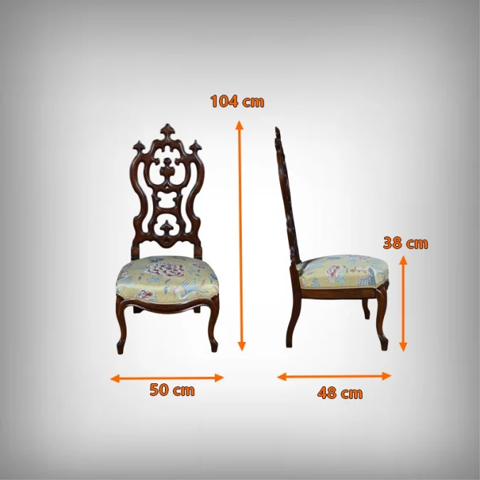 Chaise de Nourrice en Acajou, époque Napoléon III – 2ème moitié XIXe
