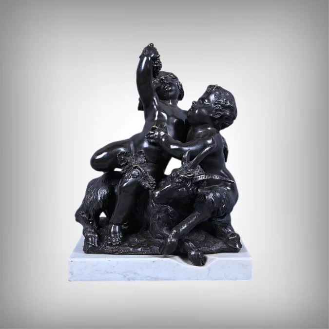 Bronze « L’enfance de Bacchus » d’après Clodion – 2ème partie XIXe
