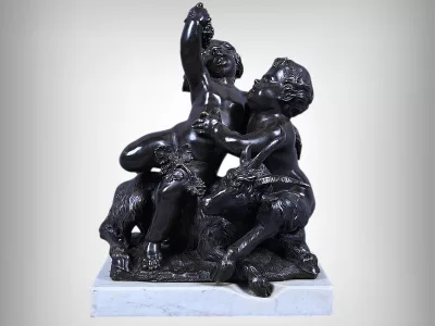 Bronze « L’enfance de Bacchus » d’après Clodion – 2ème partie XIXe