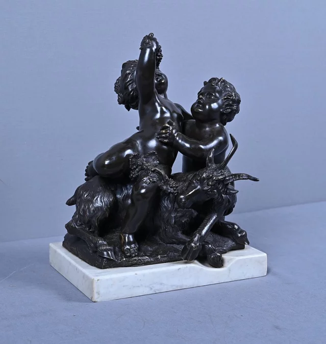 Bronze « L’enfance de Bacchus » d’après Clodion – 2ème partie XIXe