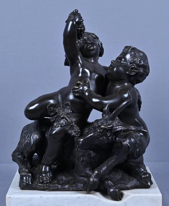 Bronze « L’enfance de Bacchus » d’après Clodion – 2ème partie XIXe