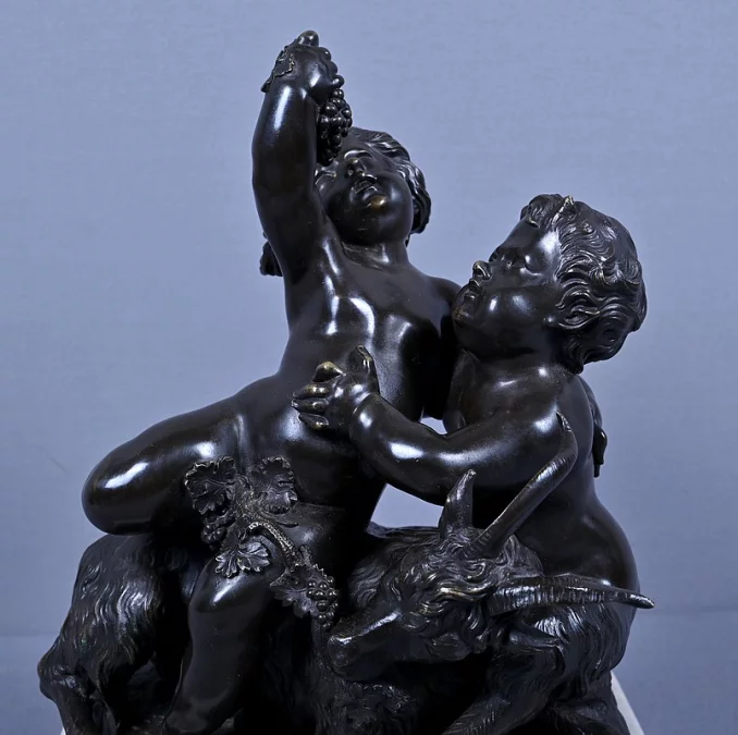 Bronze « L’enfance de Bacchus » d’après Clodion – 2ème partie XIXe