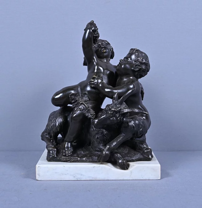 Bronze « L’enfance de Bacchus » d’après Clodion – 2ème partie XIXe