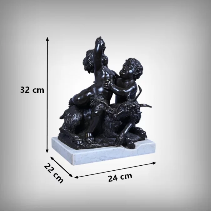 Bronze « L’enfance de Bacchus » d’après Clodion – 2ème partie XIXe