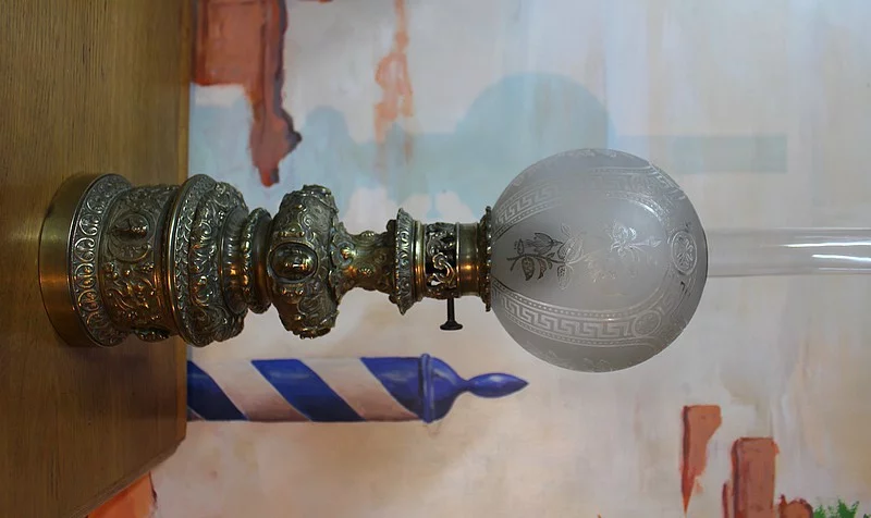 Paire de Lampes à Pétrole en Bronze XIXeme