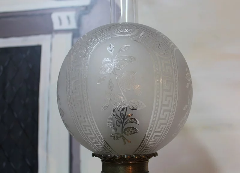 Paire de Lampes à Pétrole en Bronze XIXeme