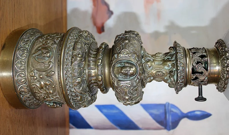 Paire de Lampes à Pétrole en Bronze XIXeme