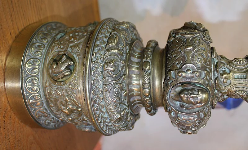 Paire de Lampes à Pétrole en Bronze XIXeme