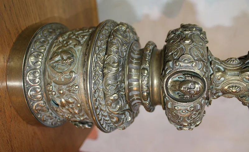 Paire de Lampes à Pétrole en Bronze XIXeme