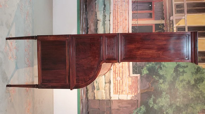 Bureau Cylindre Louis XVI en Acajou de Cuba XVIIIe