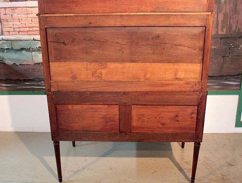 Bureau Cylindre Louis XVI en Acajou de Cuba XVIIIe