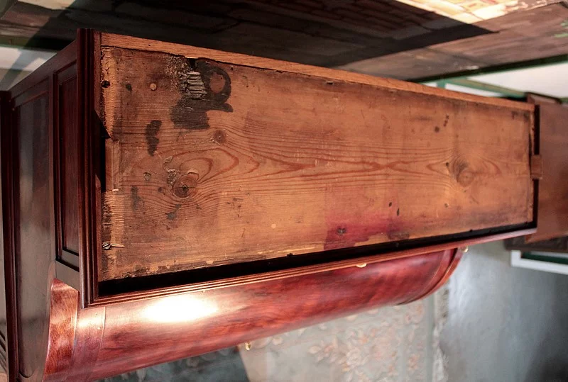 Bureau Cylindre Louis XVI en Acajou de Cuba XVIIIe