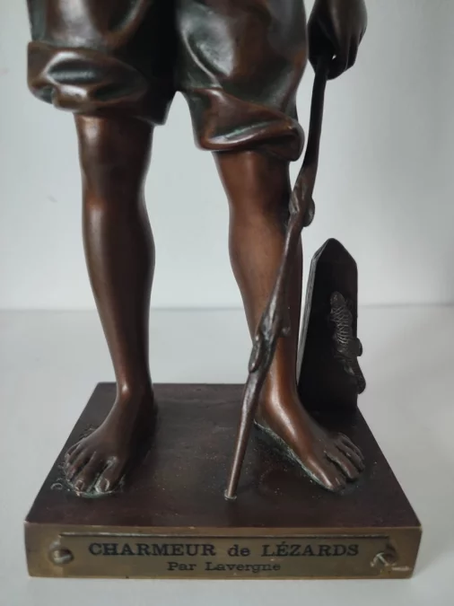 The Lizard Charmer, Bronze Subject