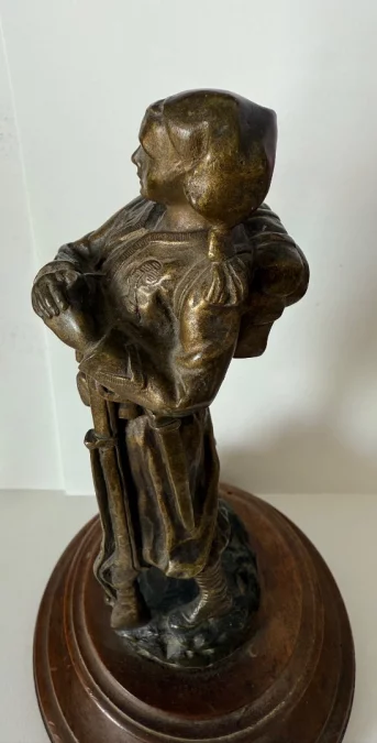 BRONZE FIGURE OF A  ZOUAVE