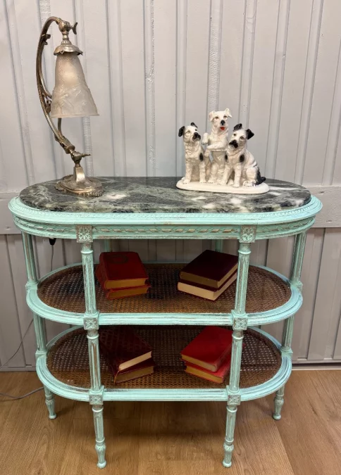 MESA AUXILIAR ESTILO LUIS XVI