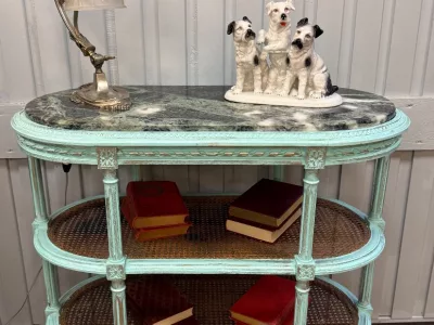 MESA AUXILIAR ESTILO LUIS XVI