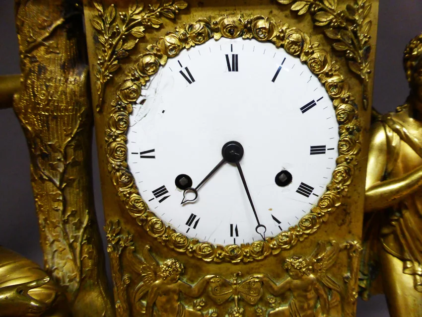 GILT BRONZE CLOCK