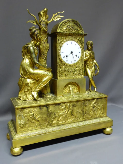 GILT BRONZE CLOCK
