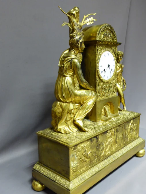 GILT BRONZE CLOCK