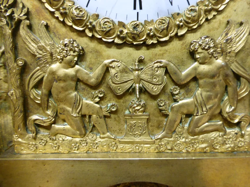 GILT BRONZE CLOCK