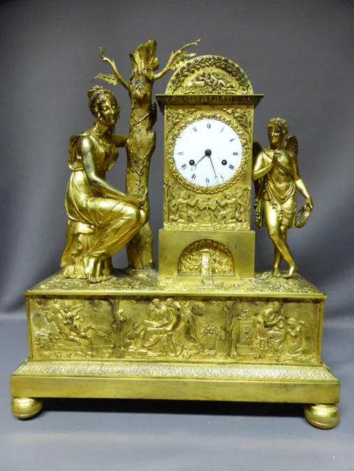 GILT BRONZE CLOCK