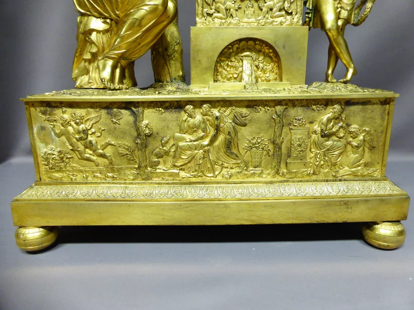 GILT BRONZE CLOCK