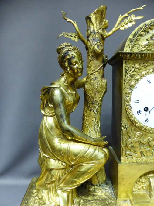 GILT BRONZE CLOCK