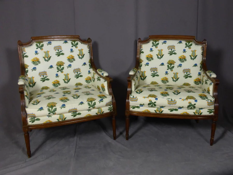 PAIR OF FRENCH ARMCHAIRS