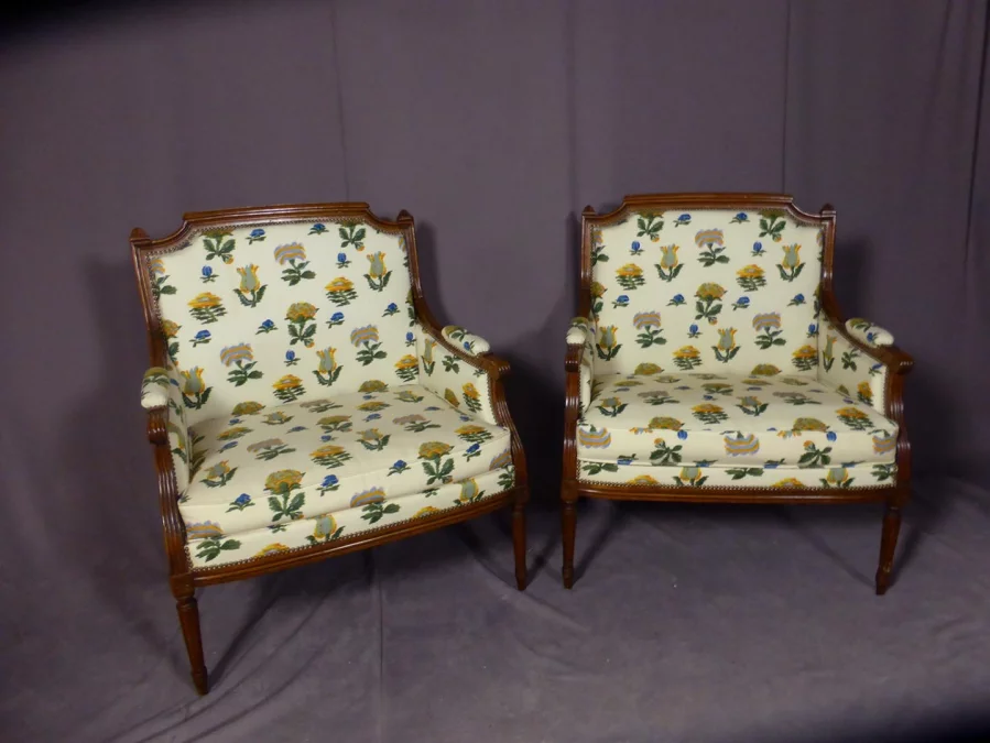 PAIR OF FRENCH ARMCHAIRS