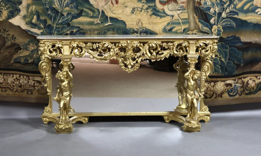 MESA CONSOLA ESTILO BARROCO ITALIANO