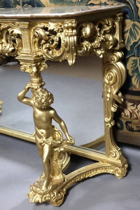 MESA CONSOLA ESTILO BARROCO ITALIANO