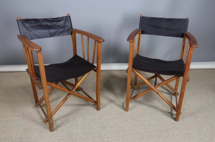 TWENTIETH CENTURY FOLDING ARMCHAIRS