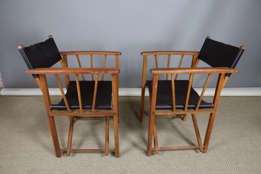 TWENTIETH CENTURY FOLDING ARMCHAIRS