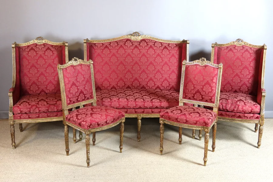 SALA DE ESTAR ESTILO LUIS XVI