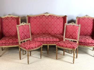 SALA DE ESTAR ESTILO LUIS XVI