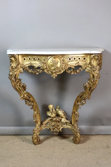 MESA DE CONSOLA ESTILO LUIS XV