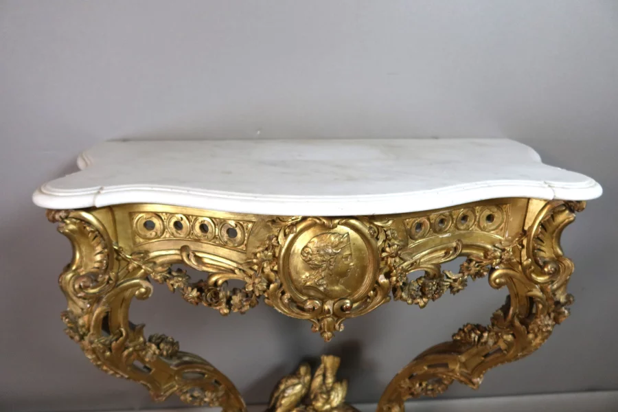 MESA DE CONSOLA ESTILO LUIS XV