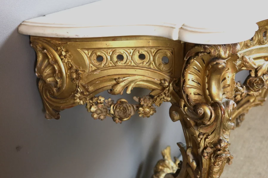 MESA DE CONSOLA ESTILO LUIS XV