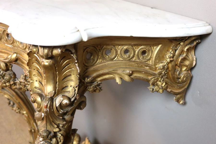 MESA DE CONSOLA ESTILO LUIS XV