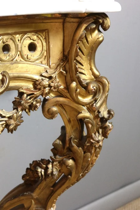 MESA DE CONSOLA ESTILO LUIS XV