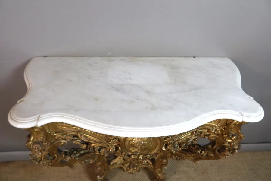 MESA DE CONSOLA ESTILO LUIS XV