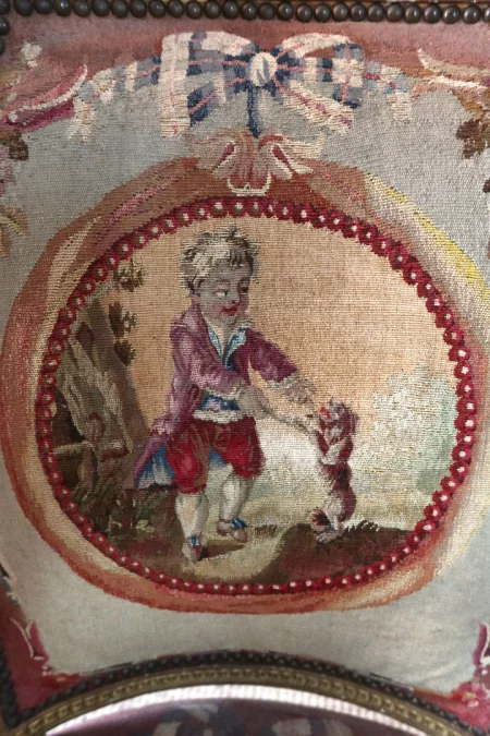 PAREJA DE SILLONES ESTILO LUIS XVI