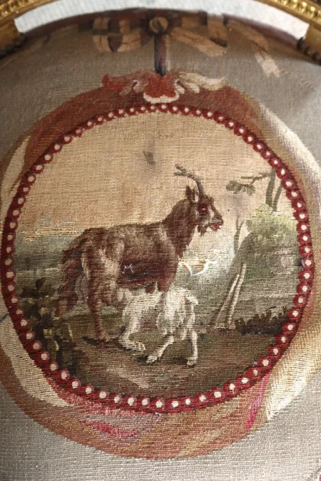 PAREJA DE SILLONES ESTILO LUIS XVI