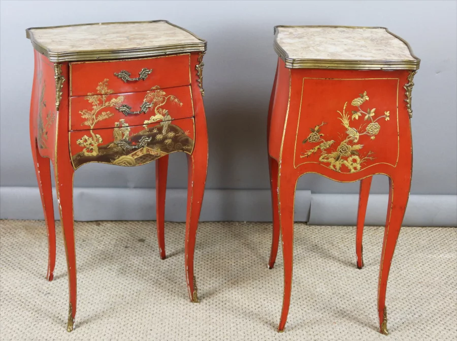 MESITAS DE NOCHE ESTILO LUIS XV