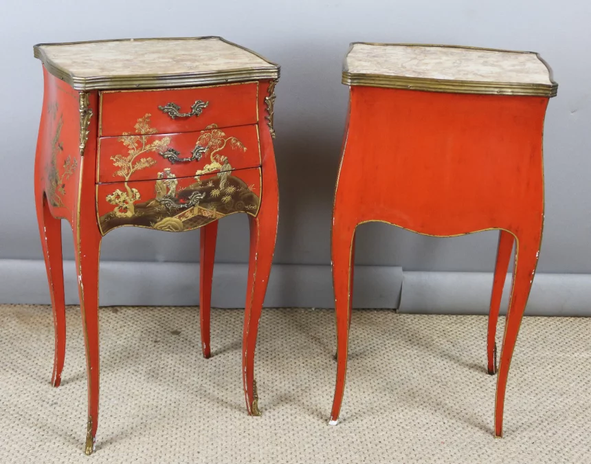 MESITAS DE NOCHE ESTILO LUIS XV