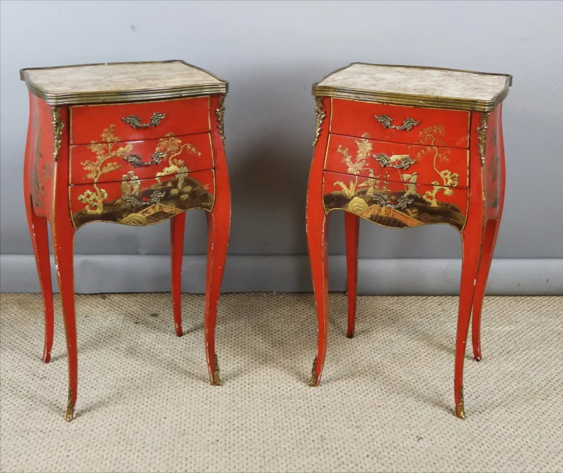 MESITAS DE NOCHE ESTILO LUIS XV